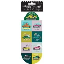 Zakładka magnetyczna owal Auta - Zakładki do książek - miniaturka - grafika 1