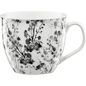 Kubki - AMBITION BLACK NATURE KUBEK 550ML BIAŁY PORCELANA - miniaturka - grafika 1