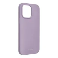 Etui i futerały do telefonów - OEM Futerał Mercury Silicone do iPhone 14 PRO MAX lawendowy - miniaturka - grafika 1