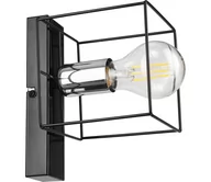 Lampy ścienne - Kinkiet MIKA 1xE27/60W/230V czarne/chrom - miniaturka - grafika 1