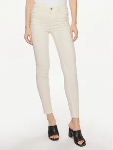 Vero Moda Jeansy Flash 10307571 Écru Skinny Fit - Spodnie damskie - miniaturka - grafika 1