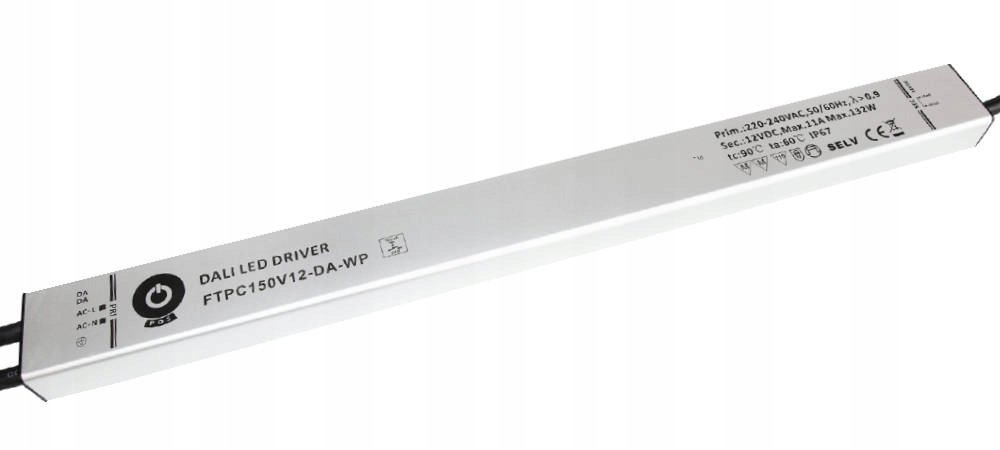 POS FTPC150V12-DA-WP, Zasilacz, Zasilacze/ftpc-da, POS Zasilacz Led 12V/11A