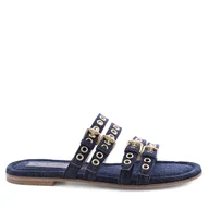 Klapki i japonki damskie - Klapki Kennel & Schmenger Carly 51-96540.292 Granatowy - miniaturka - grafika 1