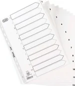 Przekładki do segregatorów - Elba PRZEKŁADKI PP ELBA STRONG LINE A4 1-12 BIAŁE - miniaturka - grafika 1