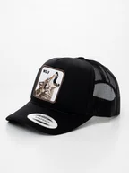 Czapki i chusty sportowe męskie - Czapka Z Daszkiem Trucker Czarna z Wilkiem MyStars Wolf MĘSKA DAMSKA UNI - miniaturka - grafika 1