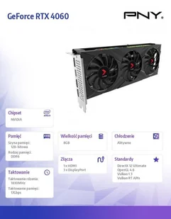 GeForce RTX 4060 8GB XLR 8 Gaming Verto Epic-X RGB OC TF DLSS3 - Karty graficzne - miniaturka - grafika 11