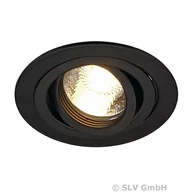 Lampy sufitowe - Spotline NEW TRIA GU10 ROUND sufitowa Czarny mat, max. 50W, 113490 204 / 113490 - miniaturka - grafika 1