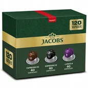 Kawa w kapsułkach i saszetkach - Kapsułki do Nespresso Jacobs Lungo 8, Espresso 10, Esoresso 12 - 120 szt. - miniaturka - grafika 1