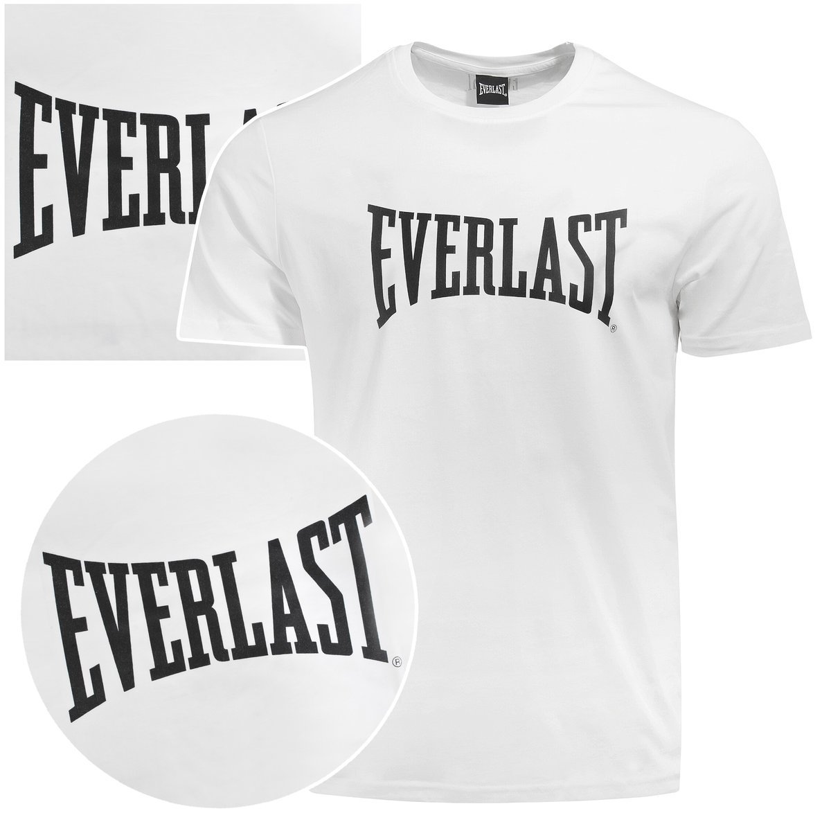 Everlast Koszulka Męska T-shirt Bawełniana Biała Logo 290J86 Rozmiar XXL