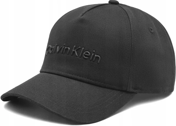 CZAPKA CALVIN KLEIN Z DASZKIEM CZARNA BEJSBOLÓWKA LOGO 3D UNISEX REGULACJA