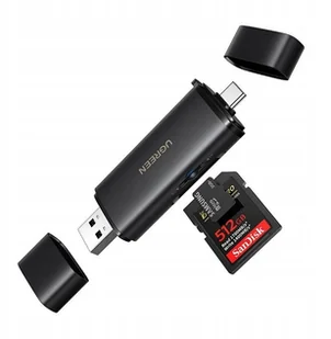 Czytnik kart USB-C/USB-A 2w1 Ugreen CM803, SD+TF 312MB/s 54534-0 - Czytniki kart pamięci - miniaturka - grafika 1