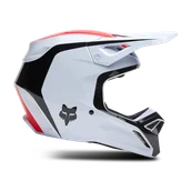 Kaski motocyklowe - Kask Cross FOX V1 Flow Złamany Biały/CzerwonyXL - miniaturka - grafika 1