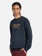 Bluzy męskie - Bluza bez kaptura męska Timberland TB0A6FMV L Niebieska (196247870442). Bluzy bez kaptura męskie - miniaturka - grafika 1