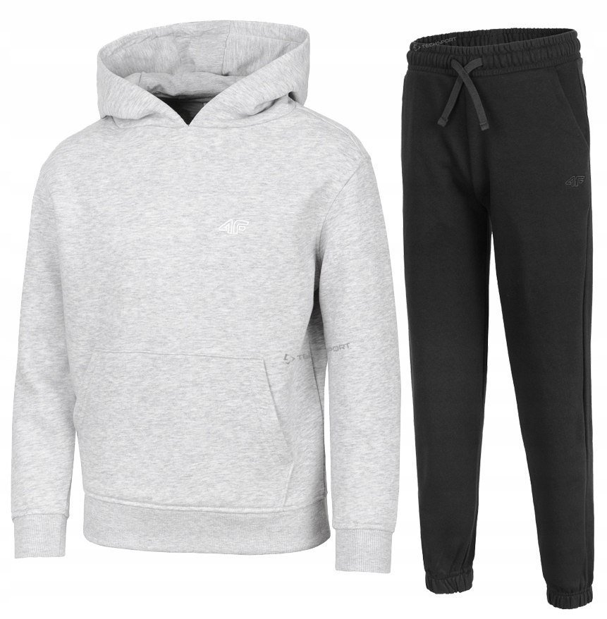 4F CHĹOPIÄCY DRES KOMPLET BLUZA KANGURKA SPODNIE / rozm 158