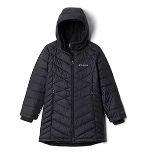 Columbia Długa kurtka dziewczęca Heavenly Long Jacket Czarny XS - Kurtki i płaszcze dla dziewczynek - miniaturka - grafika 1