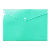 Teczki i skoroszyty - Teczka Kopertowa Koperta Na Zatrzask A4 Pp Pastel - miniaturka - grafika 1
