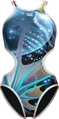 Stroje kąpielowe - Damski Strój Kąpielowy Women's Arena One Print Swimsuit Tech Ba dress blues rozmiar 42 - miniaturka - grafika 1