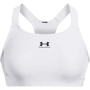 Under Armour Damski biustonosz sportowy Ua Hg High, Biały/Jet Gray, XL - Biustonosze - miniaturka - grafika 1