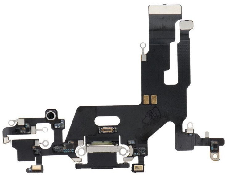 OEM Taśma ładowania USB do IPHONE 11 czarna demotaż