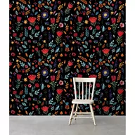 Tapety - Tapeta flizelinowa Kolorowe kwiaty 104x70 + klej - miniaturka - grafika 1