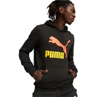 Bluzy sportowe męskie - Bluza z kapturem Puma Classics Logo Hoodie S Tr, Mężczyźni - miniaturka - grafika 1
