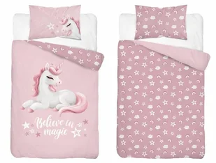 Pościel bawełniana do łóżeczka 100x135 5517b jednorożec - Pościel dla dzieci Pościel bawełniana do łóżeczka 100x135 5517b jednorożec - Pościel dla dzieci - miniaturka - grafika 1