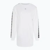 Sukienki - Sukienka adidas Crew Long Sleeve white - miniaturka - grafika 1
