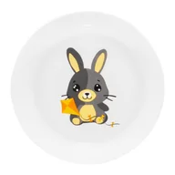 Miseczki i talerzyki dla dzieci - Talerz porcelanowy dla dzieci 19cm Betty i Bunny latawiec Ambition - miniaturka - grafika 1