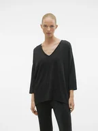 Bluzki damskie - Vero Moda Bluzka w kolorze czarnym - miniaturka - grafika 1