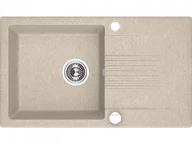 Zlewozmywaki - Laveo SBC 411T Zlewozmywak granitowy1 komora z ociekaczem Wymiary 440x760x185 mm Wymiar szafki 500 mmWyko$597czenie be$598W zestawie z syfonem Space Saving i korkiem automatycznym - miniaturka - grafika 1