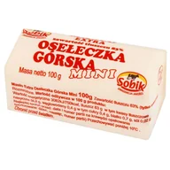 Masło i margaryna - SOBIK Osełeczka górska mini zawartość tłuszczu 83% - miniaturka - grafika 1