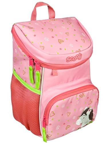 Scooli Mini Me plecak przedszkolny Polly Pony – lekki plecak dziecięcy – wyściełane szelki, Rosa, 29x20x13 cm