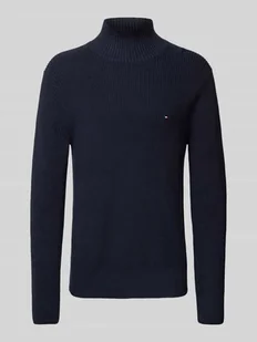 Sweter z dzianiny ze stójką - Swetry męskie - miniaturka - grafika 1