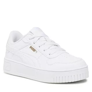 Buty dla dziewczynek - Sneakersy Puma Carina Street PS 393847 01 Puma White-Puma White-Puma Gold - grafika 1