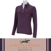 Koszulki jeździeckie - Schockemohle Koszulka techniczna SPAyla Style AW24 - deep mauve - miniaturka - grafika 1