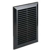 Kratki wentylacyjne - Osłona wentylatora 14 x 21 czarny - miniaturka - grafika 1