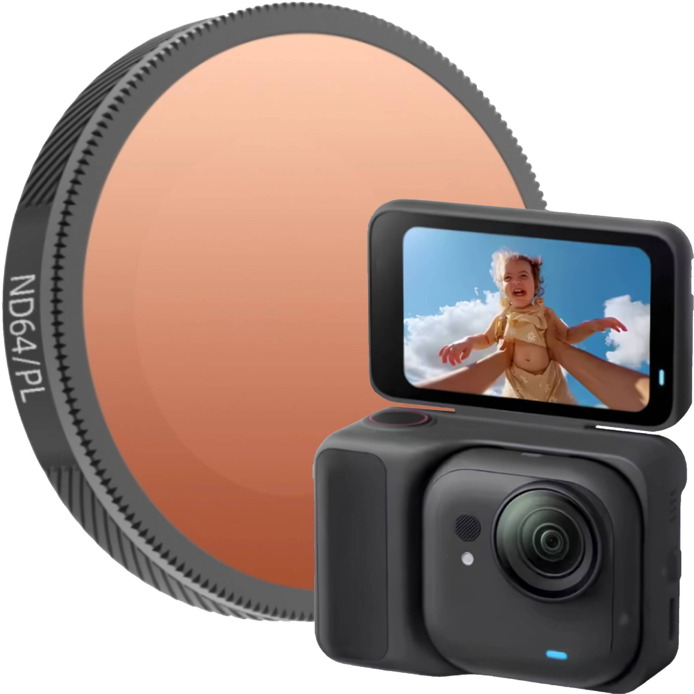 Filtr SunnyLife FILTR ND64/PL SZARY POLARYZACYJNY OCHRONNY DO KAMERY SPORTOWEJ INSTA360 GO ULTRA