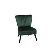 Fotele - Beliani Fotel welur zielony VAASA - miniaturka - grafika 1