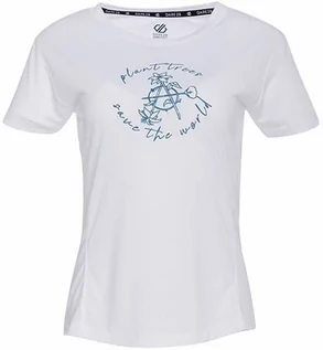 Koszulki i topy damskie - Dare 2b T-shirt "Unwind Tee" w kolorze białym - grafika 1