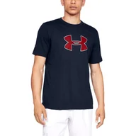 Koszulki męskie - Under Armour, Koszulka męska, UA BIG LOGO SS 1329583-408, granatowy, rozmiar S - miniaturka - grafika 1