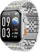 Smartwatch - Hoco z fukcją rozmowy DYD02 złoto srebrny - miniaturka - grafika 1