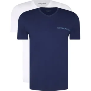 Emporio Armani T-shirt 2-pack | Slim Fit | stretch - Koszulki męskie - miniaturka - grafika 1