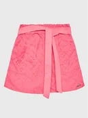 Spodenki damskie - Guess Szorty materiałowe J3GD04 WFGJ0 Różowy Relaxed Fit - miniaturka - grafika 1