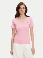 Koszulki i topy damskie - Tommy Hilfiger T-Shirt New Cody WW0WW40584 Różowy Slim Fit - miniaturka - grafika 1