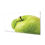 Dekoracje domu - Ścienny panel Jabłko zielone krople wody 120x60 cm - miniaturka - grafika 1