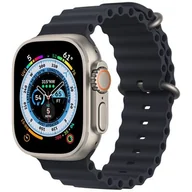 Smartwatch - Apple Watch Ultra GPS + Cellular 49mm Tytan MQFK3WB/A Czarny - miniaturka - grafika 1