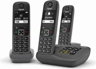 Telefony stacjonarne - Gigaset AE690A Trio antracyt - miniaturka - grafika 1