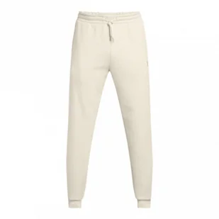 Męskie spodnie treningowe Under Armour UA Armour Fleece Pro Jogger - białe - UNDER ARMOUR - Spodnie sportowe męskie - miniaturka - grafika 1