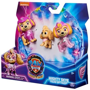 Psi Patrol Film 2: Zestaw 3 figurek Skye - Dom i ogród - miniaturka - grafika 1