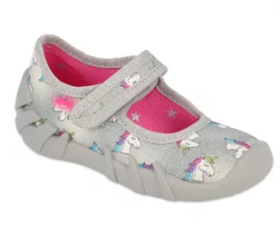 Befado buty obuwie dziecięce kapcie pantofle dla dziewczynki - 21 - Kapcie damskie - miniaturka - grafika 1